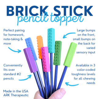 Schrijf en bijt potloodtopper Brick